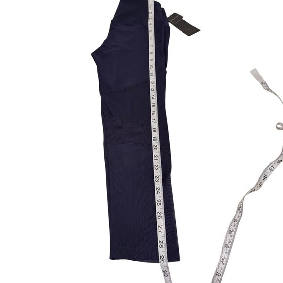 NWT! 90' Degree By Reflex Black Label Women's Navy Blue Leggings Size XS - Picture 8 of 12